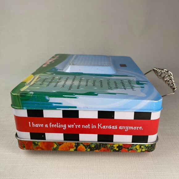 *RARE* Vintage WIZARD OF OZ "RUBY SLIPPERS" Television Tin LUNCH BOX! Vandor TV - Picture 8 of 14